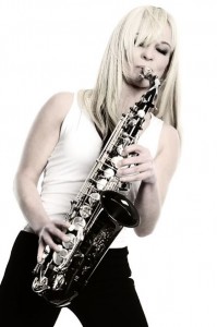 Saxophonistin Kathrin Eipert